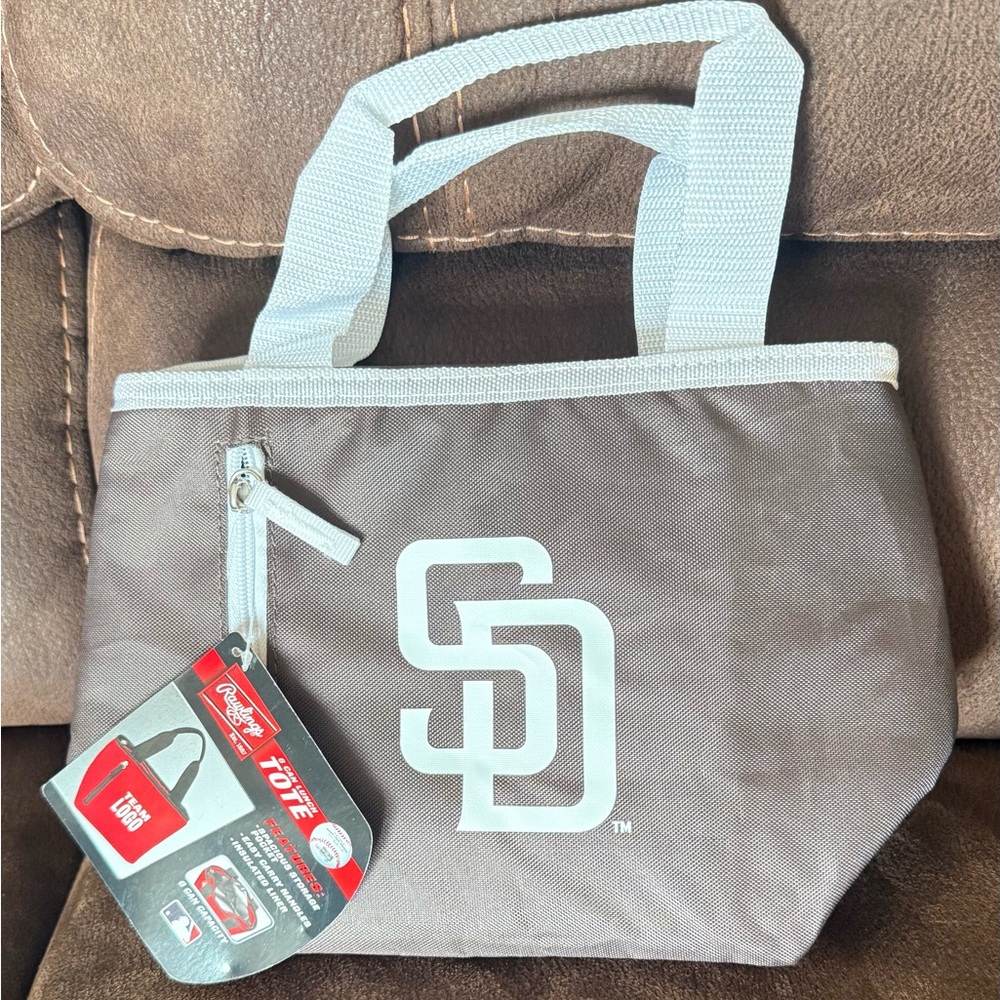 RAWLINGS San Diego Padres 6-Can Cooler Lunch Bag Tote NWT